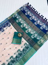 MG 385 Gold Jari Linen Printed Non Catalog Sarees Wholesale Suppliers In Mumbai
